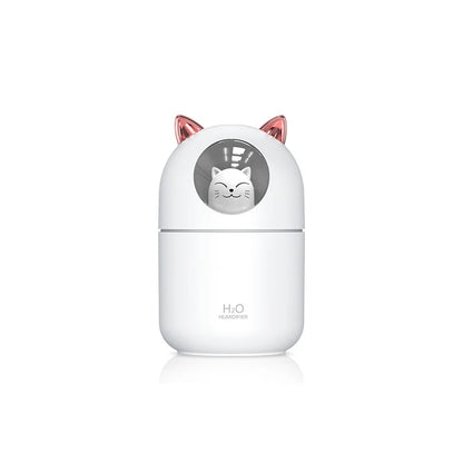 300Ml Cute Cat H2O Room Mist Spray Essential Oil Diffuser Aromatherapy Portable Car Air Diffuser Mini Humidifier